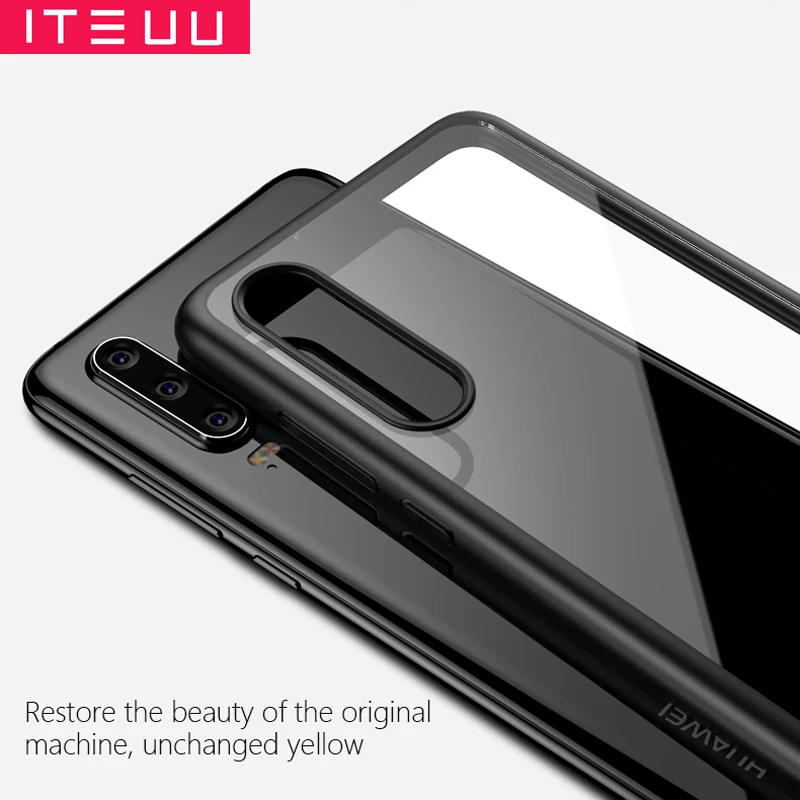 ITEUU противоударный Прозрачный чехол для huawei P30 P30 PRO P30 Lite чехол s TPU акриловый прозрачный чехол для huawei P30 P30PRO P30Lite