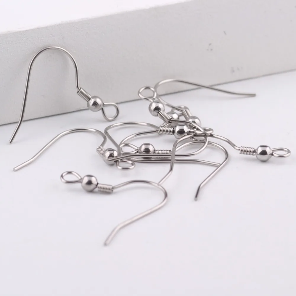 100 шт. серьги Крючки из нержавеющей стали|earring findings|earring hooksstainless steel ear wires |