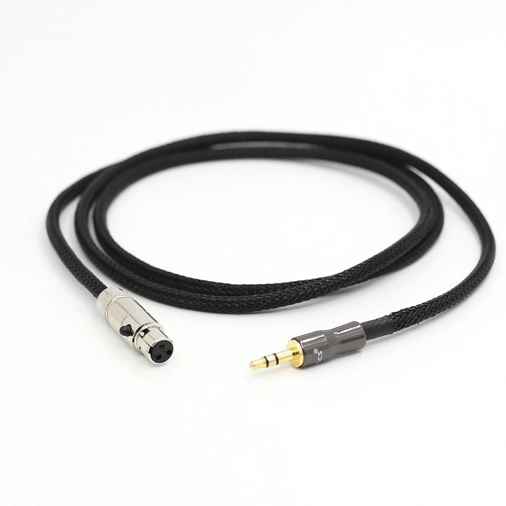 

3.5mm Gold Plated Connector to XLR Femal Connector Silver plate Headphone Upgrade Cable