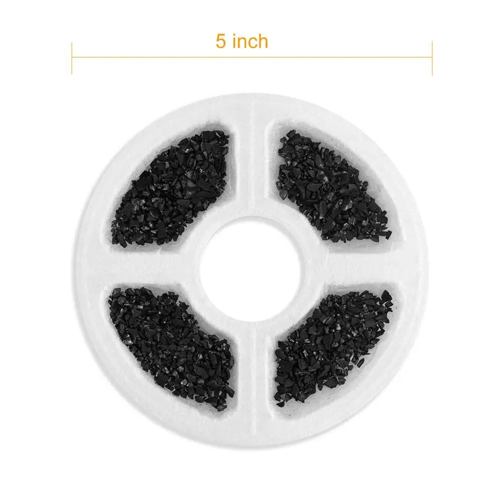 4 шт. сменные угольные фильтры для фонтана|Принадлежности кормления и поения
