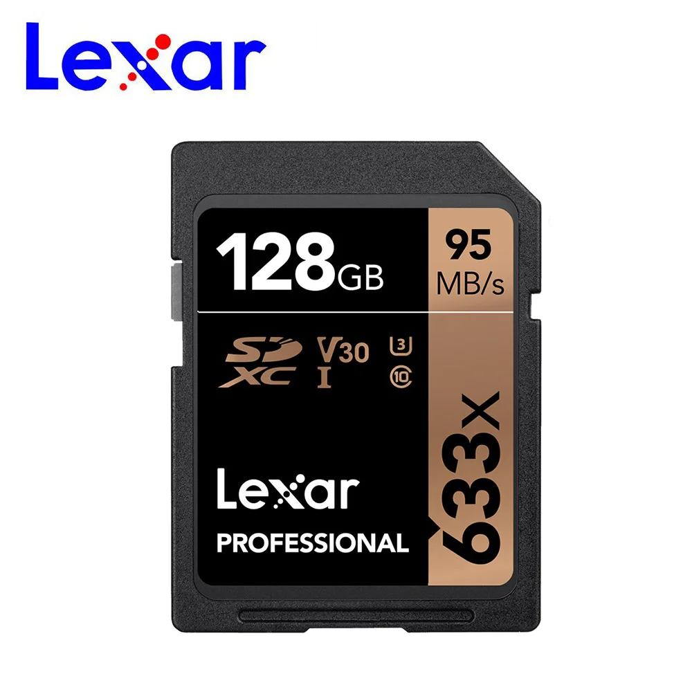 Высокая скорость Lexar 32 ГБ, 64 ГБ, класс 10 SD карта SDHC/SDXC карты памяти SD карты 128 ГБ 256 95 МБ/с. для цифровых однообъективных зеркальных камер и hd-камерой
