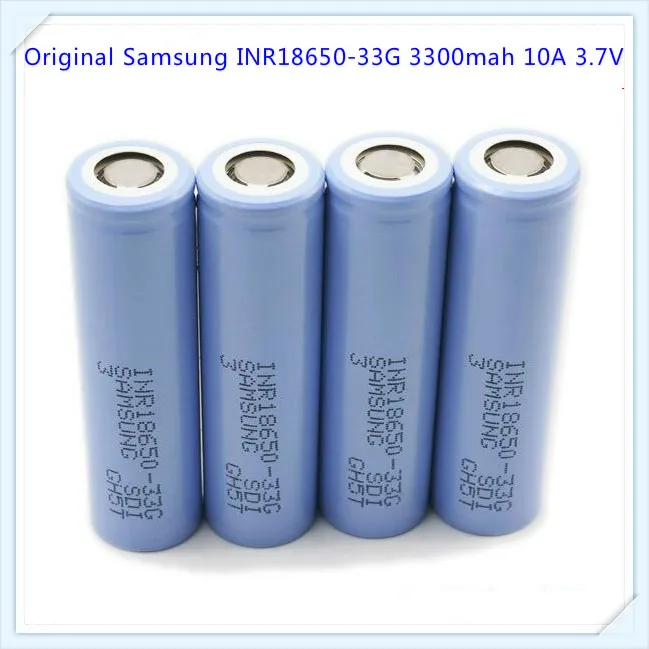 100% оригинал для Samsung INR18650 33G 3300 мАч 10A батарея электронной сигареты 3 7 В литий