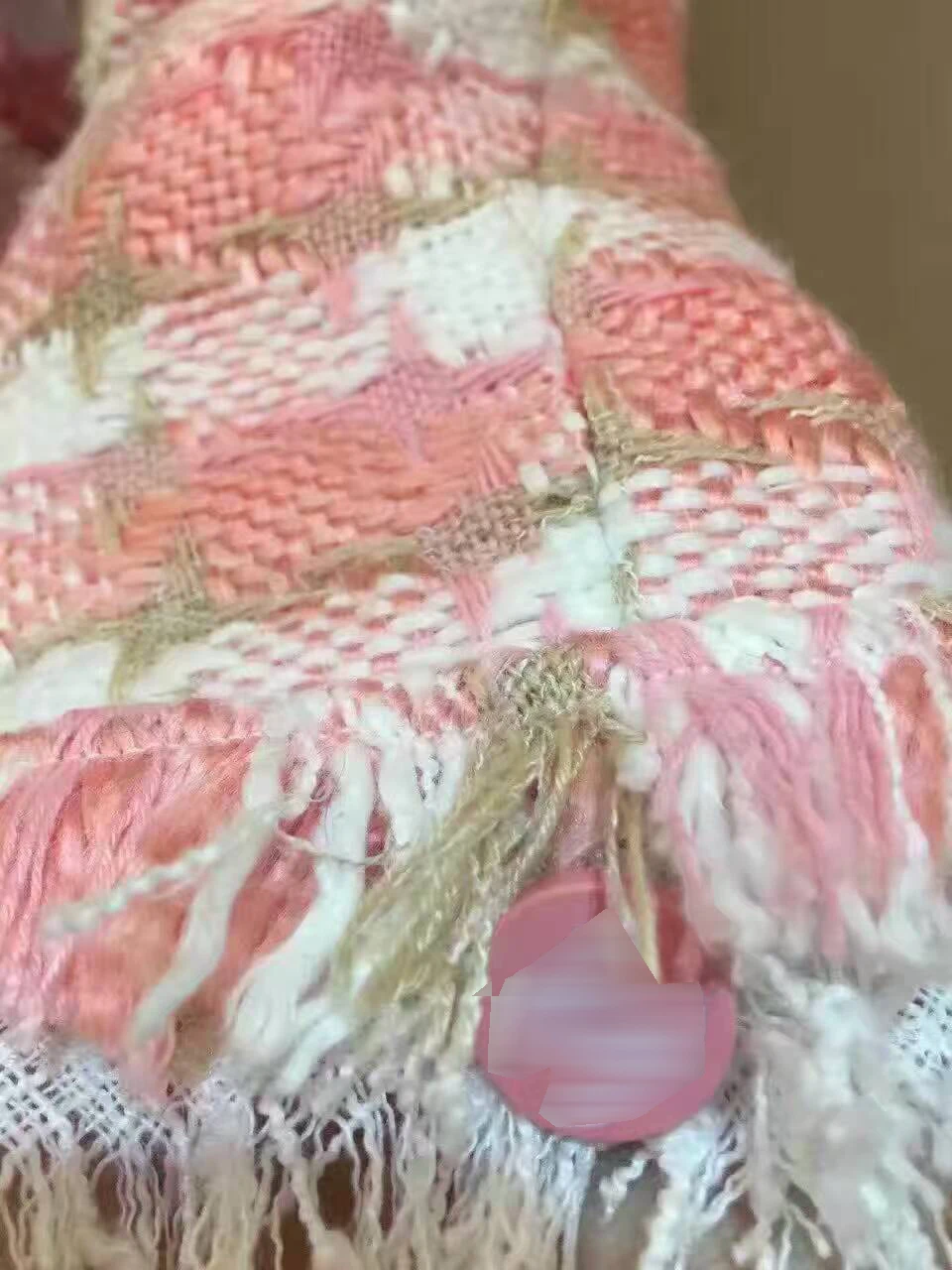 Женская куртка с шелковой подкладкой элегантное женское пальто твидовая для