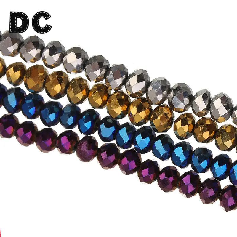 DC 2 strand/лот кофейные ограненные кружки биконические бусы 4 мм 6 8 Свободный
