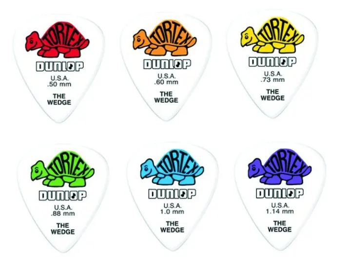 

Dunlop Tortex Wedge Pick Plectrum Mediator 0.5mm-1.14mm, 1/piece
