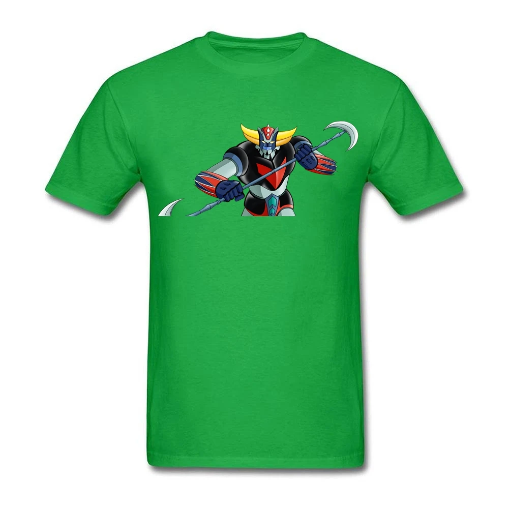 UFO Robot Grendizer T Shirt Men's Summer Crew Neck Team Tees Adult Oversize Tshirts Printed Custom Made Dad Tee | Мужская одежда