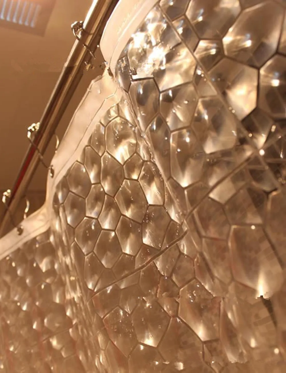 Прозрачная 3D занавеска для душа с защитой от плесени 100% EVA водонепроницаемая