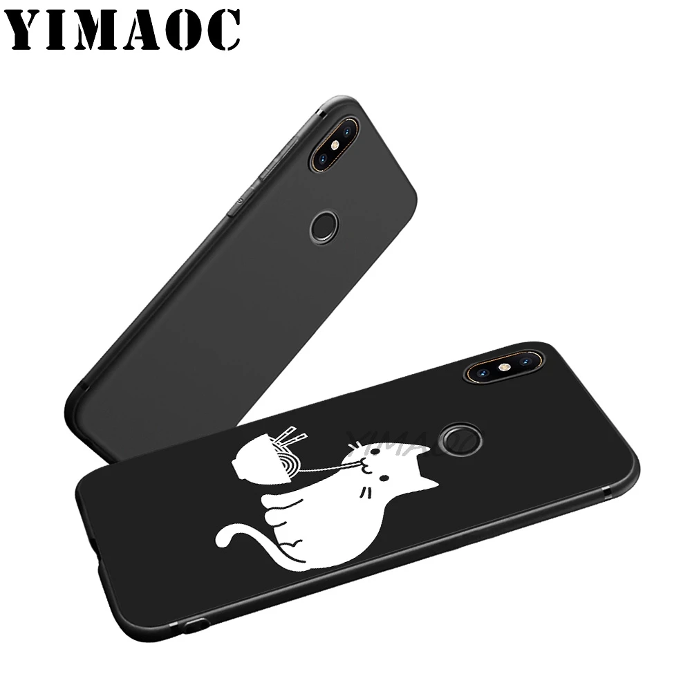 YIMAOC Japan Sad Boy Anime Cat Soft Case for Xiaomi Redmi Note 7 6 6A 5 4 4X 4A 5A S2 7A GO K20 Plus Pro |