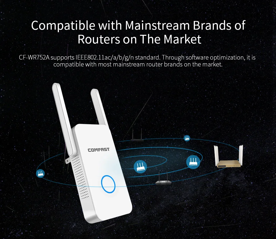 Беспроводной WiFi ретранслятор Wifi удлинитель 300 Мбит/с усилитель WiFi 802.11b/g/n усилитель Repetidor Wi fi Reapeter точка доступа AP маршрутизатор
