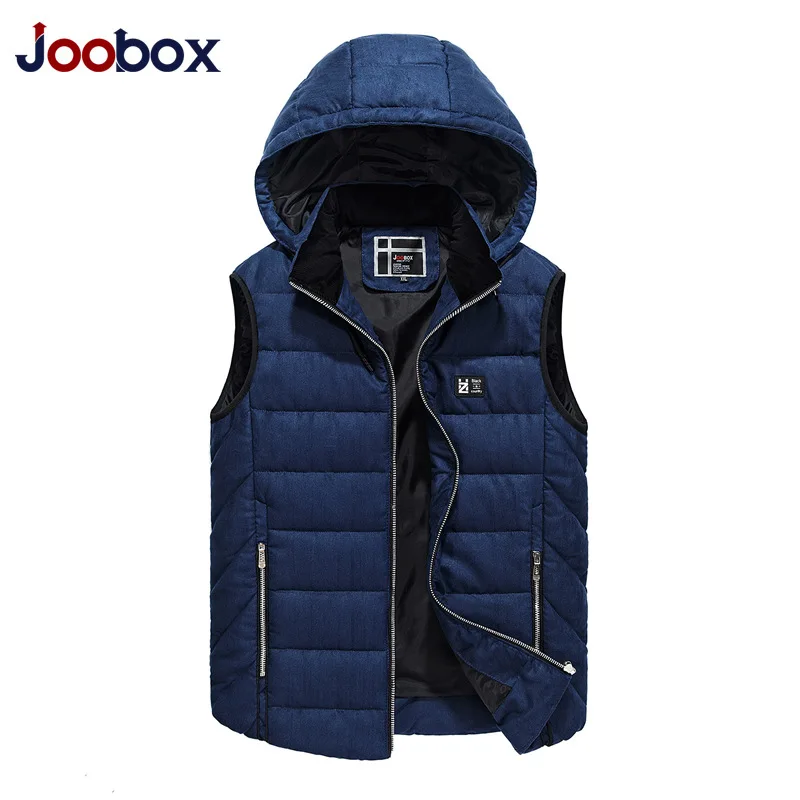 JOOBOX 2018 новый зимний повседневный мужской Жилет утепленный теплый жилет с