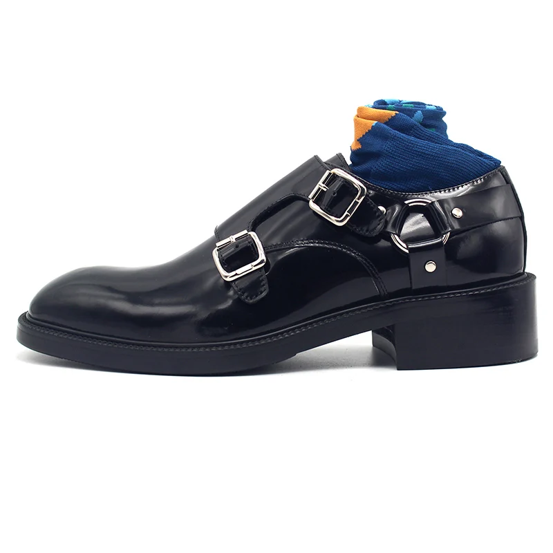 Classic Monk Plus Size Double Buckle Straps Cow Leather Shoes Men Brand Business Formal Male Wedding Sapato Social | Обувь