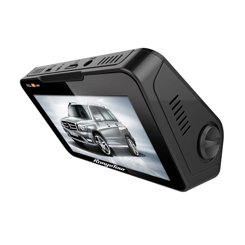 Диапазон Тур B90s плюс Автомобильная камера DVR двойной объектив приборной панели Full HD 1080 P 170 градусов 4," ЖК-камера+ камера заднего вида видеорегистратор