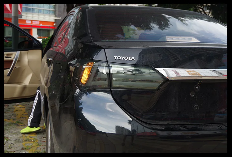 AKD автомобильный Стайлинг для Toyota Corolla задние фонари- Altis светодиодный задний фонарь светодиодный DRL сигнал тормоза заднего хода авто аксессуары