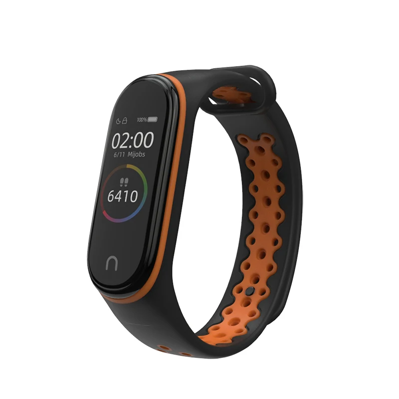 Ремешок Mijobs для Mi Band 4 спортивный браслет Miband4 силиконовые часы Xiaomi ремешок