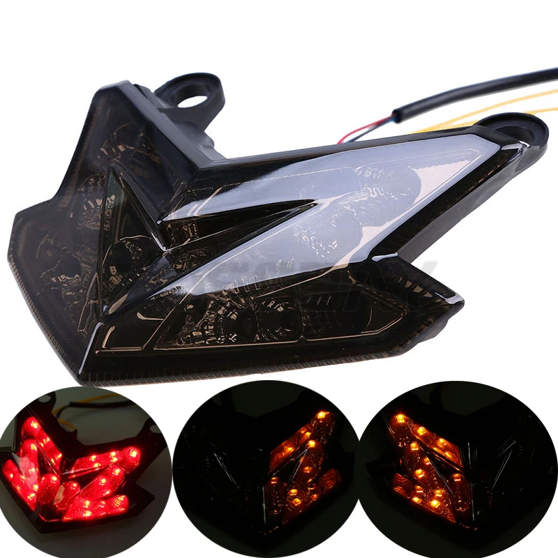 

For KAWASAKI Z800 2013 2014 Motorcycle Taillight LED Turn Signal Lights Rear Brake Stop Cafe Racer Lamp Tail light Accessories