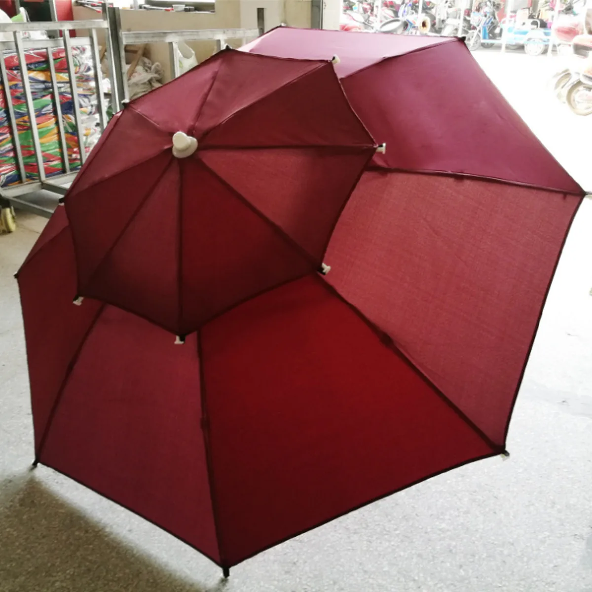 240cm Double Layer Beach Canopy Sun Shelter Umbrella For Outdoor Fishing Camping Sun Shade Awning Outdoor Yard Beach Canopy Tent