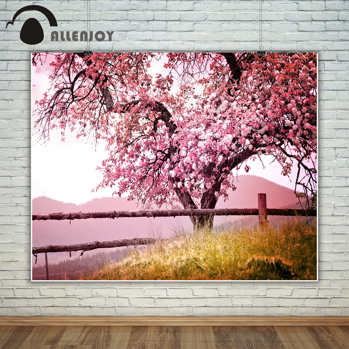 Фон для фотосъемки Allenjoy с изображением дерева природы весенних цветов фон