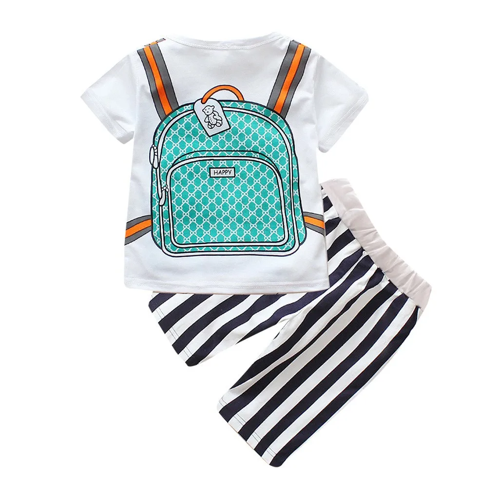 Infant Baby Boy Gentleman Suit Bow Plaid Tie Shirt Suspenders Shorts Outfit Sets kids clothes children clothing set | Детская одежда и