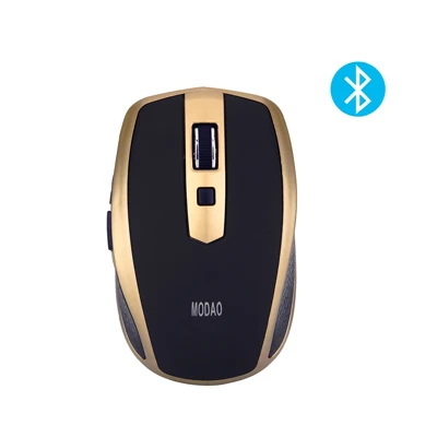 Black With Gold Landas Беспроводная bluetooth-мышка USB для Windows компьютерные настольные компьютеры Мыши Mause для Android Tablet 3 Регулируемая dpi 800 1200 1600 - Цвет: Black With Gold