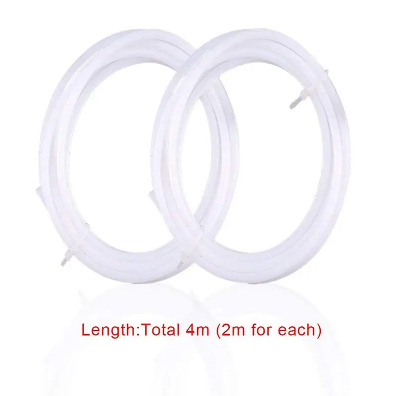 2 шт PTFE тефлоновая трубка (2 метра) с 4 PC4 M10 фитинги для 3D принтера 1 75 мм нить 0 ID/4