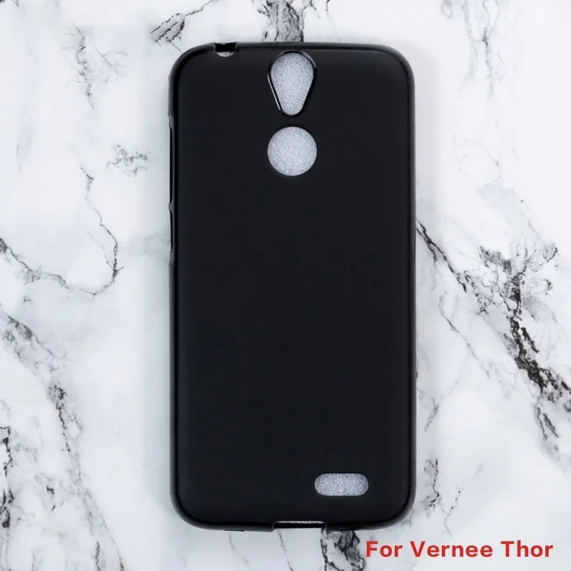 Ультратонкий черный мягкий силиконовый чехол из ТПУ для Vernee Thor