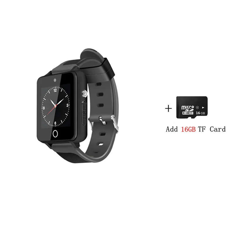 black add 16GB ZGPAX оригинальные Смарт-часы S9 MTK6580 Android 5,1 двухъядерный 1 Гб+ 16 ГБ gps WiFi Bluetooth 4,0 SmartWatch телефон PK qw09 KW06 DM09 - Цвет: black add 16GB
