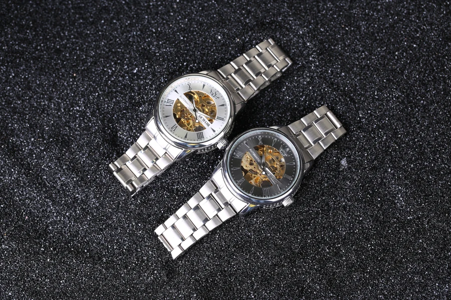 SEWOR автоматические часы фирменные мужские классические из нержавеющей стали