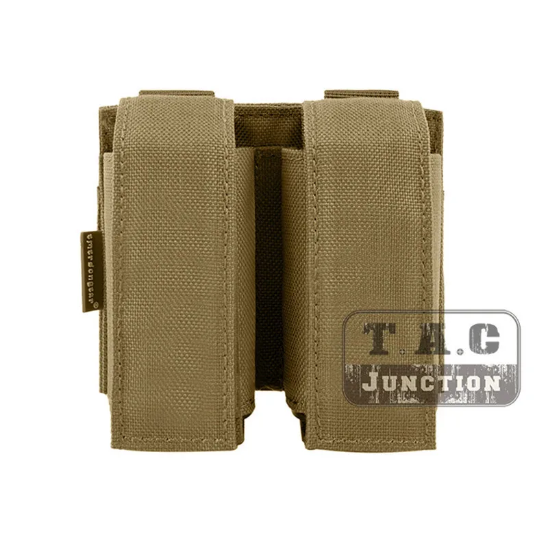 KH Emerson тактический MOLLE двойной 40 ММ ГРАНАТА МЕШОК Emersongear 9 мм журнал держатель Перевозчик патронов сумка приятели - Цвет: KH