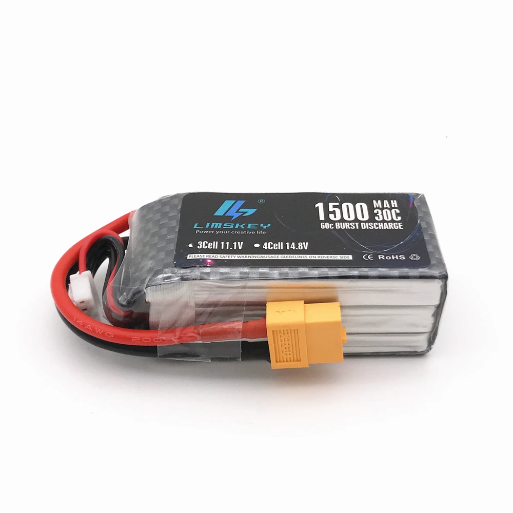 Горячая Распродажа: 5 шт. LiPo Батарея 11 1 V 1500Mah 3S 30C MAX 60C JST/T/XT60 разъем для