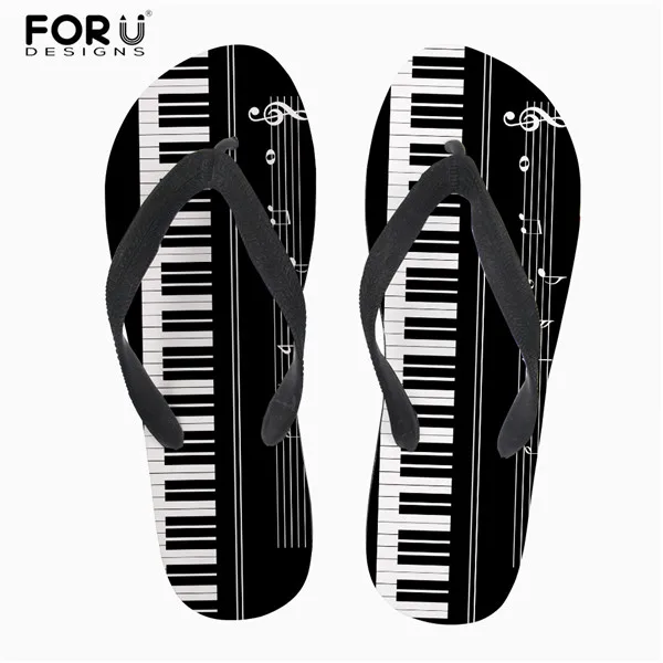 H7388AB FORUDESIGNS/крутой Панк-Череп; дизайнерские мужские вьетнамки с зомби; модные летние пляжные резиновые шлепанцы; мужские сандалии на плоской подошве - Цвет: H7388AB