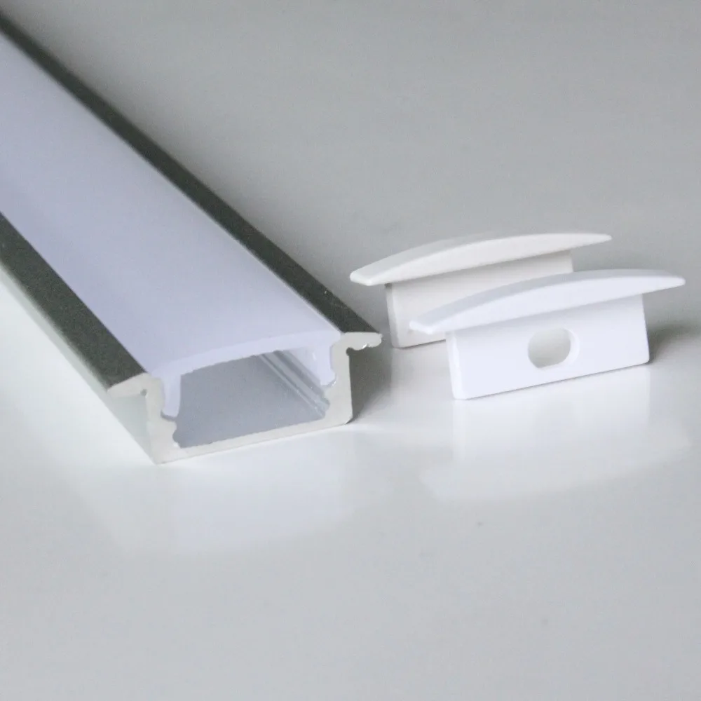 40 м (20 шт.) в партии 2 штуке анодированный алюминиевый профиль для светодиодных