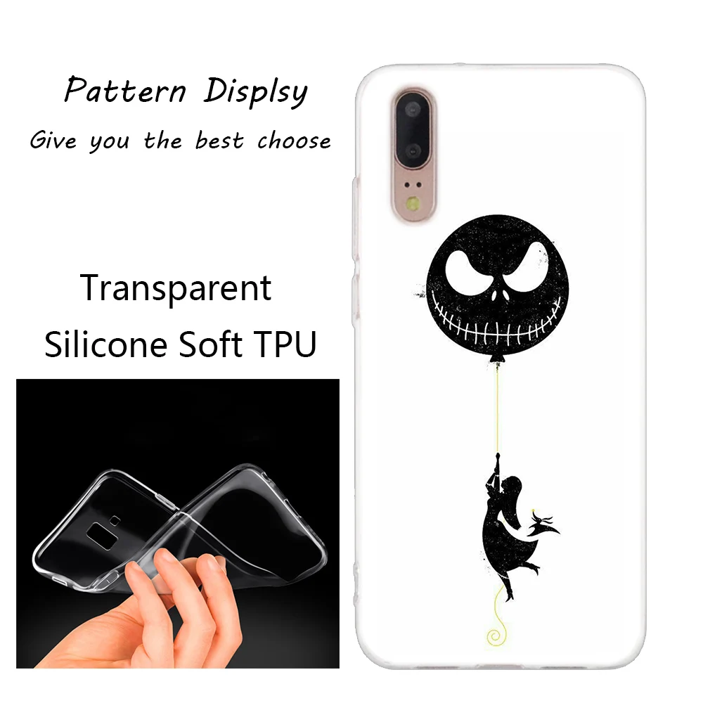 002 Мягкий силиконовый чехол Jack skellington для huawei P30 P20 P10 P9 P8 Lite P30 P20 Pro Mini P Smart Plus Модный чехол - Цвет: 002