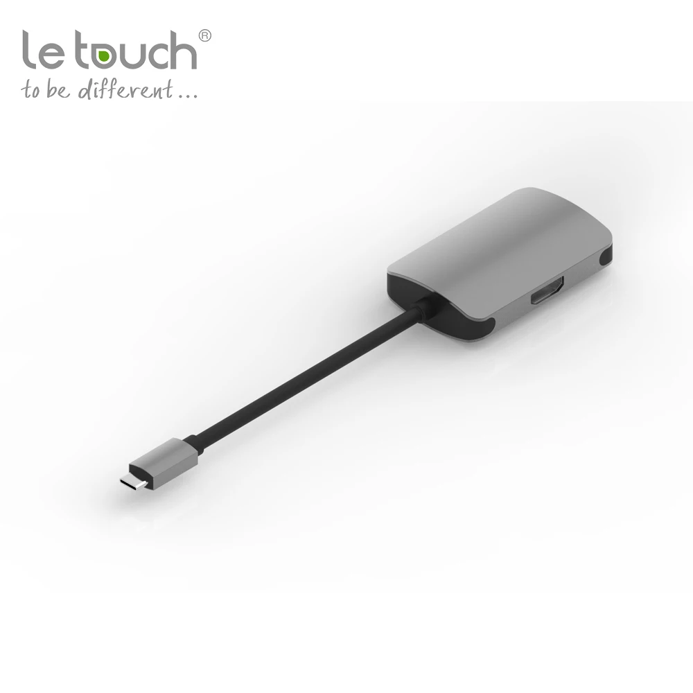 Le сенсорный USB C адаптер HDMI VGA Тип к 4 Thunderbolt 3 для samsung Galaxy S9 huawei Коврики 10 Pro P20 Xiaomi на
