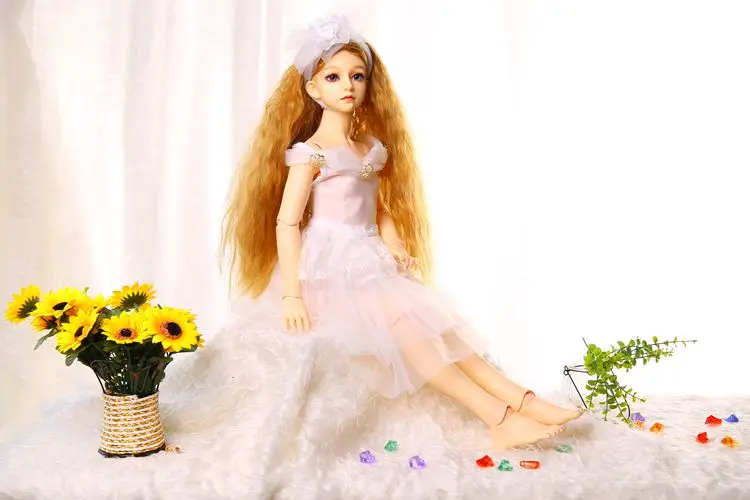 

Fashionable white dress1/4 1/3BJD doll clothes SD baby clothes doll Accessories girls toys clothes Skirt Gift