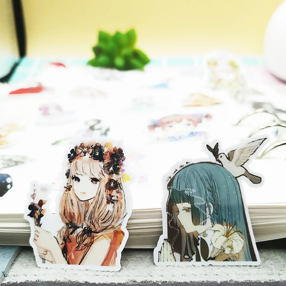 34 шт Самоклеющиеся красивые антикварные девушки DIY ремесло наклейки клип искусство Альбом украшение дневник случайный не повторять
