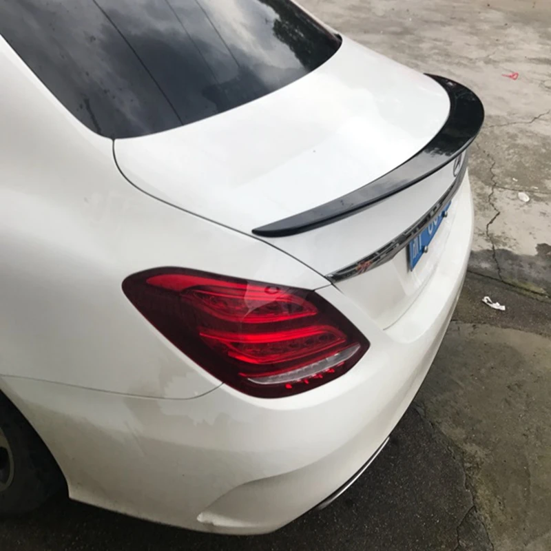 Кожаный чехол с Mercedes W205 спойлер 4 дверный седан C63 C180 C200 C250 C260 ABS Пластик хвост