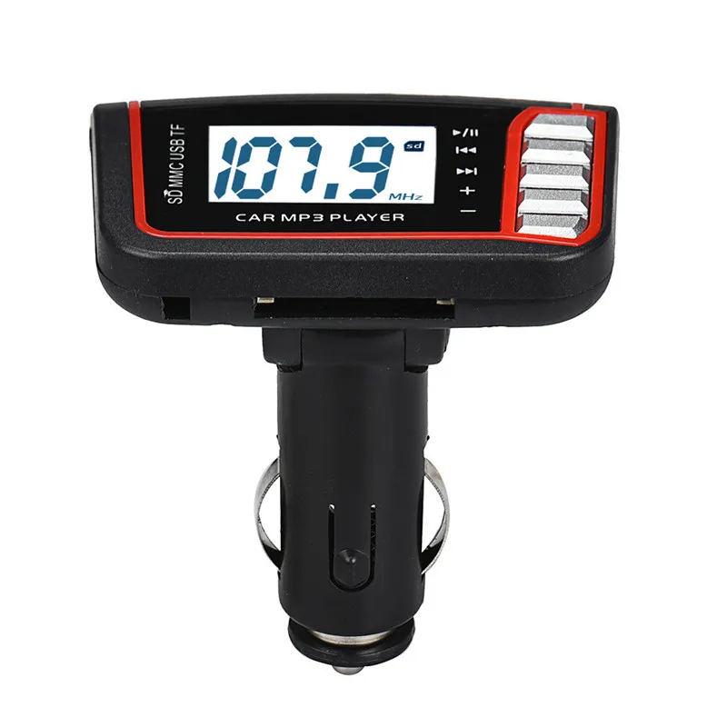 ЖК дисплей автомобиля MP3 MP4 плеер Беспроводной FM передатчик модулятор SD/MMC w/пульт