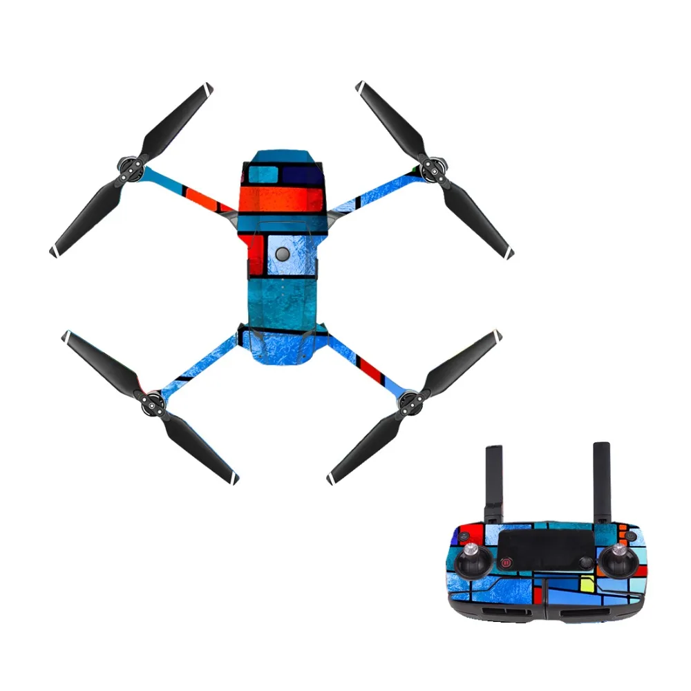 [M0193] крутой дизайн для DJI Mavic Pro наклейка на корпус дрона + пульт дистанционного