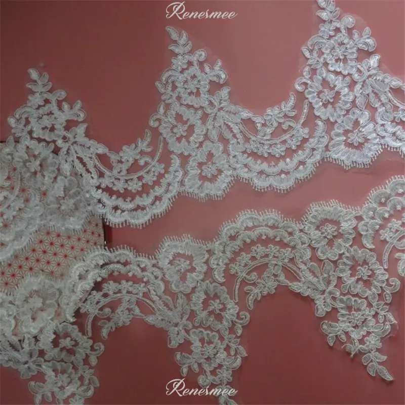 Изысканная Венецианская сетчатая кружевная тесьма 1 ярд белая/слоновая кость