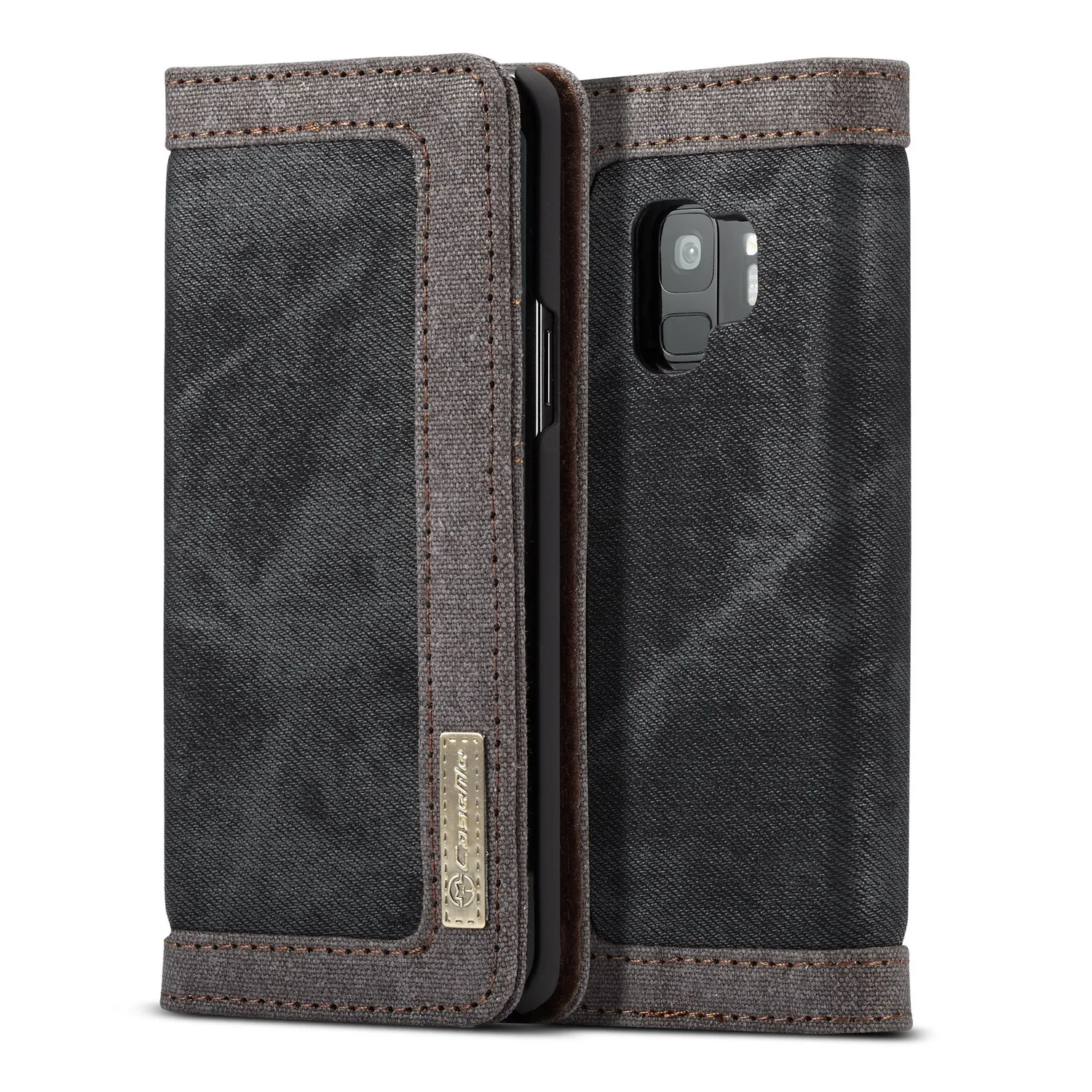 CASEME Чехлы для Galaxy S9 плюс G965 холст кожи Роскошный кошелек чехол samsung + S 9 s9 Обложка