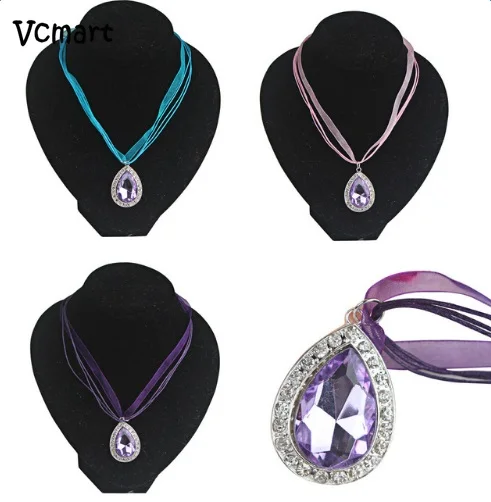 6 шт. (2 из каждого фиолетового розового синего) София первый амулет лента цепь