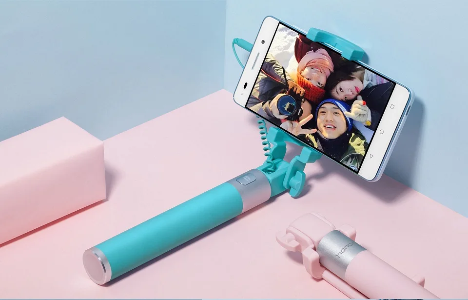 Монопод для селфи Huawei Honor проводная палка AF11 выдвижной ручной затвор iPhone Android