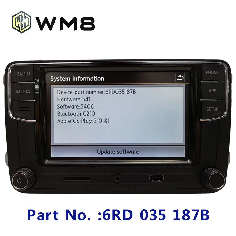 Carplay RCD330 RCD330G Plus 6 5 MIB радиоприемник для VWGolf JettaCCTiguanPassatPoloTouran 187B RCD510 RCN210 5406 5314