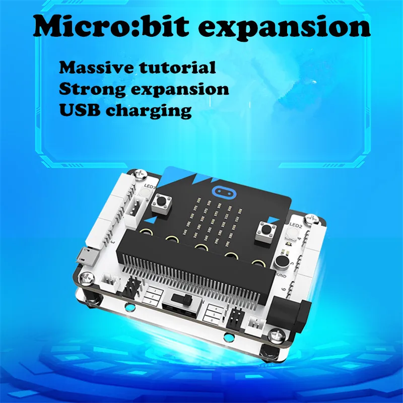 DIY micro: Плата расширения бит/плата управления Комплект расширения литиевая батарея источник питания питон/микробит плата управления Комплект робот t