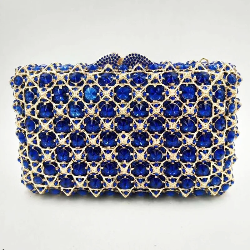 

White Crystal Clutch Purse Evening Bags Clutches Women Messenger Handbags Fashion Rhinestone Party Purse Diamond Shoulder Bag