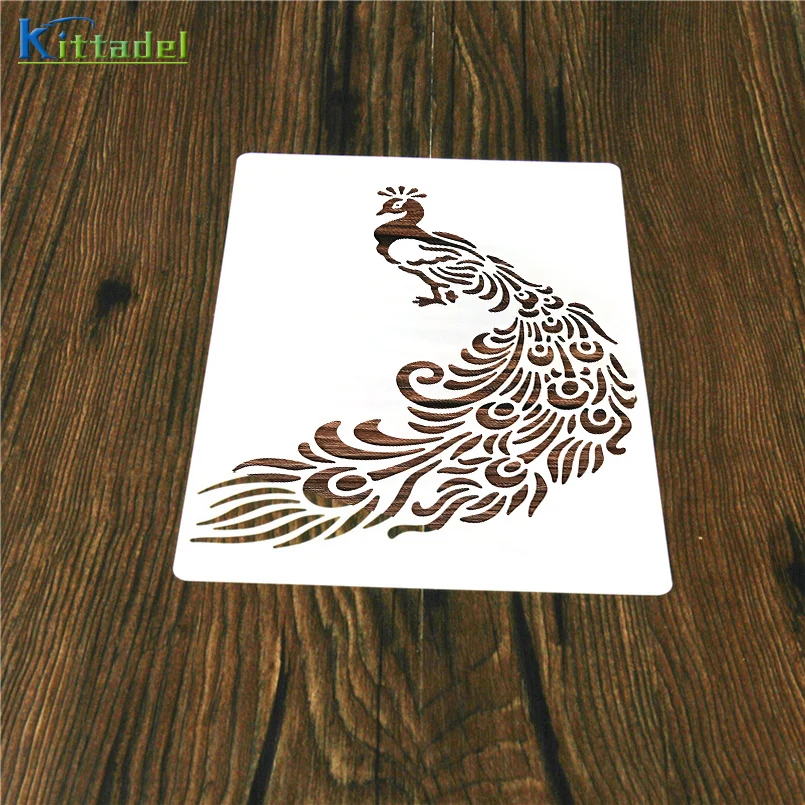 Экологичные форма павлина трафарет для торта Форма вырубки многоразовые помадка