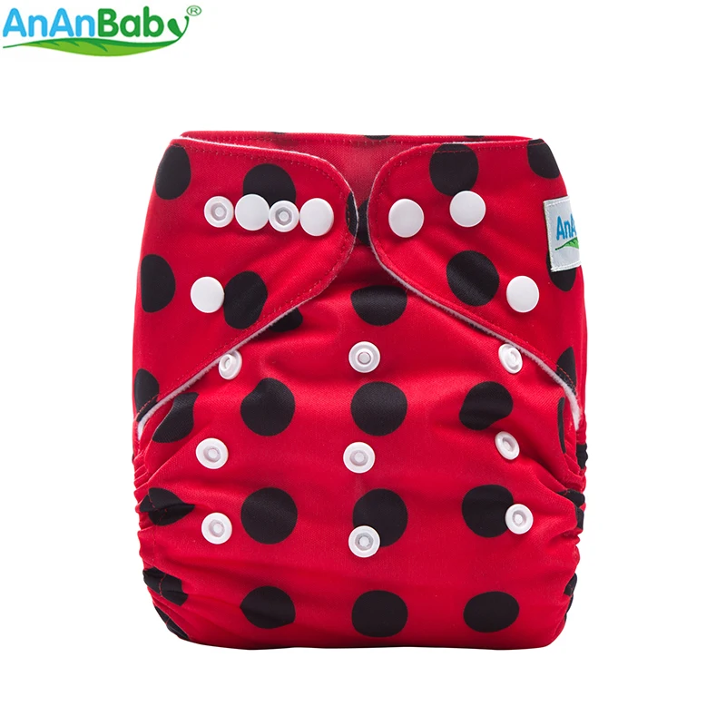 {AnAnBaby} Новые детские подгузники с принтом многоразовые и моющиеся все в одном