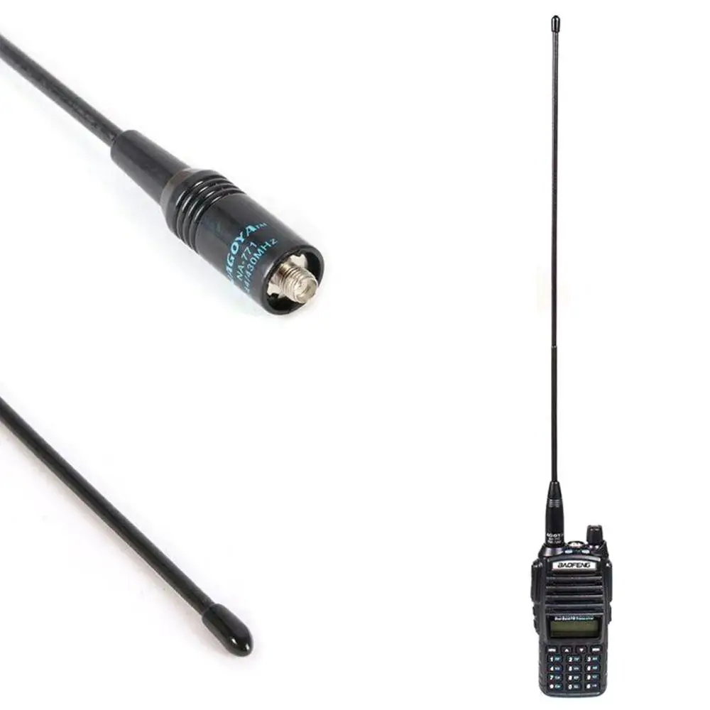 1 шт. NA-771 SMA-F SMA типа «мама» для Baofeng UV-5R UV-B5 UV-B6 BF-888S двухстороннее радио двухдиапазонный VHF/UHF 144/430 МГц антенна