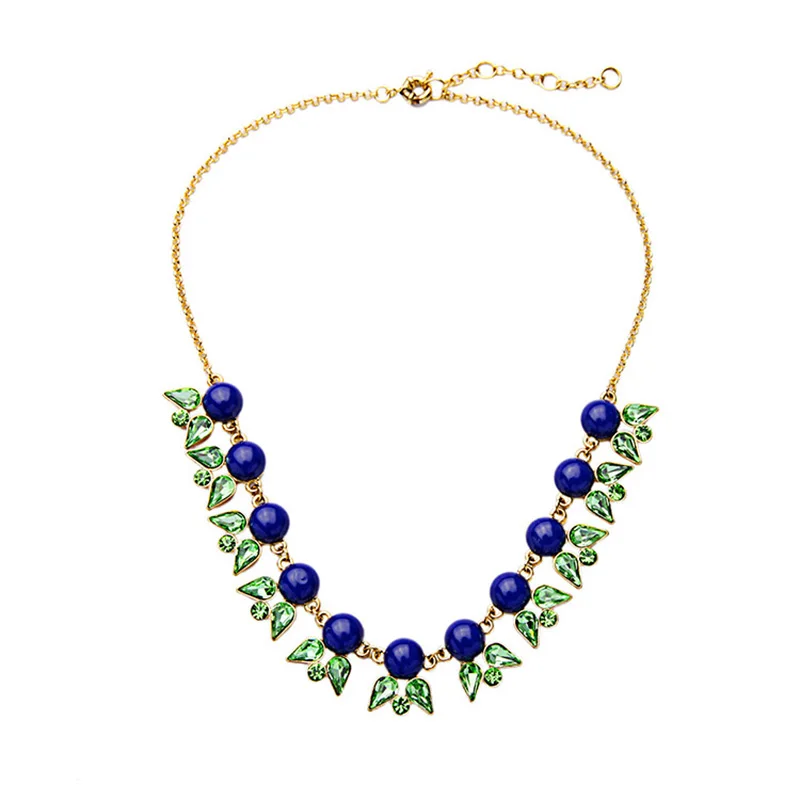 Очаровательный Воротник Чокеры 4 цвета хрустальные бусины форма капли ожерелье