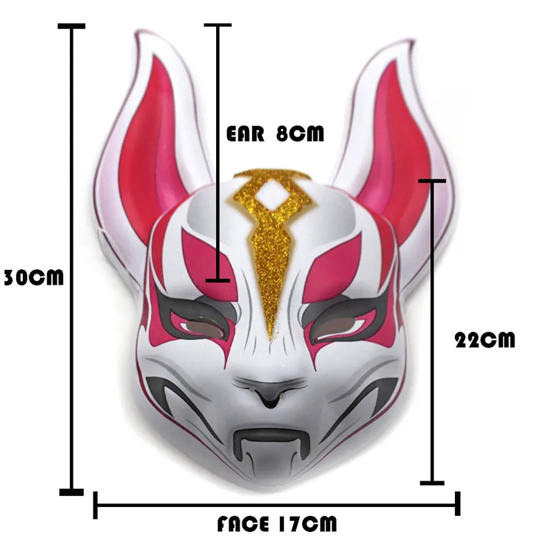 2018 игра дрейф косплей маска для лица лиса kitsune животное полная голова унисекс